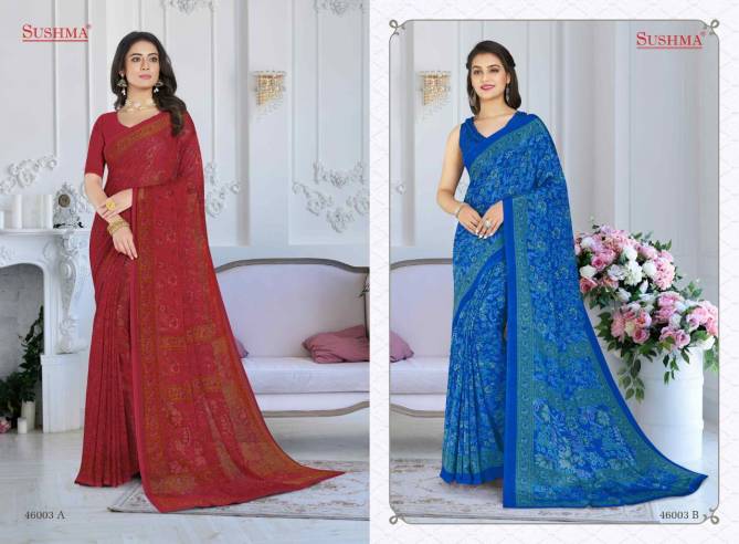 Sushma Designer Fancy Regular Wear Designer Saree Collection